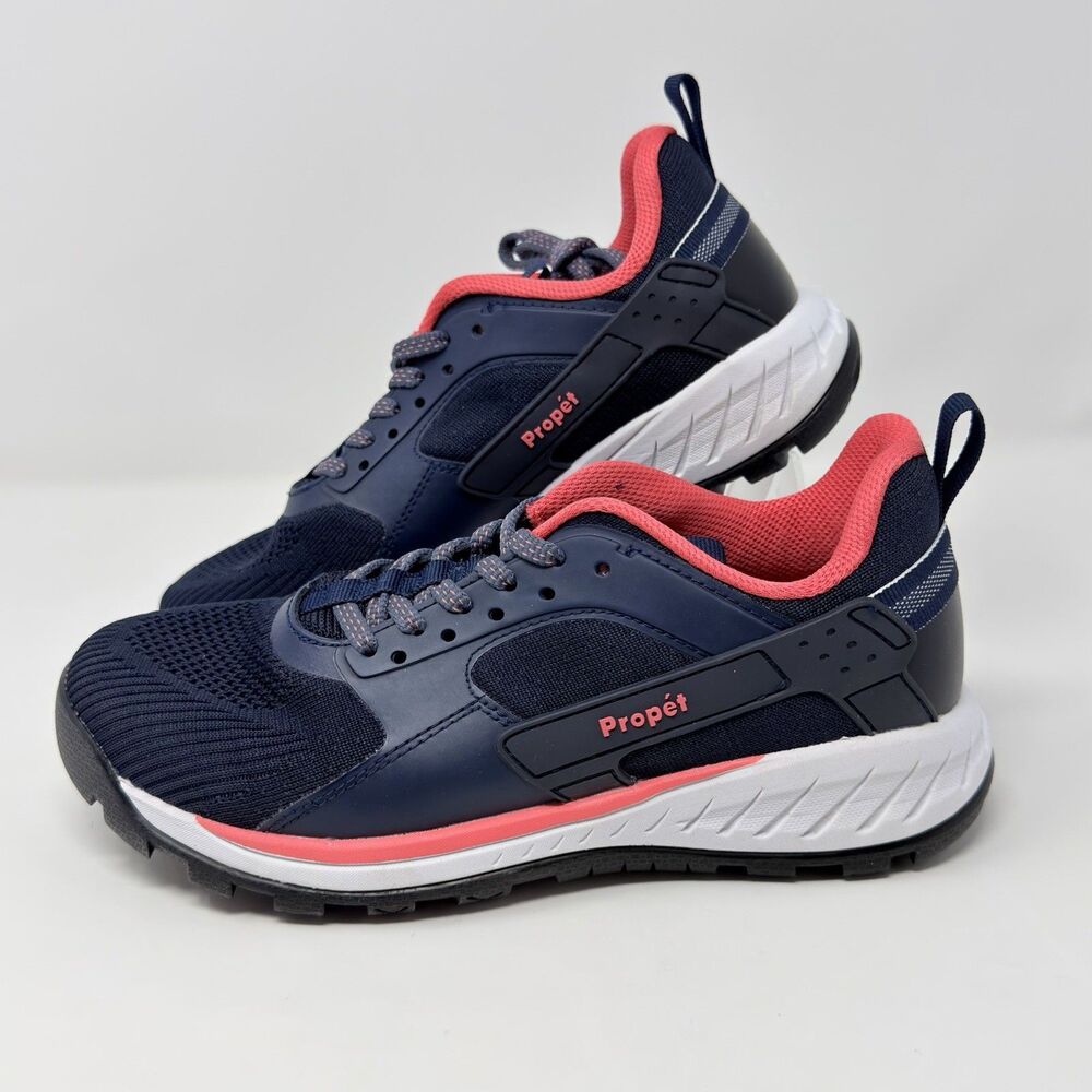 Propet Visper Hiking Sneakers Navy Blue Womens 6.5W Wide W0A022M Walking